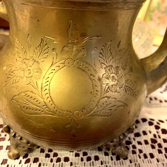 Accents Witch Ornate Brass Teapot Cauldron Altar Herbs Magic Spells